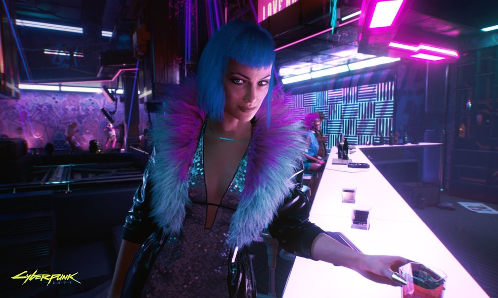 „Cyberpunk 2077“ veikėja Evelyn Parker. "CD Projekt Red" nuotrauka.