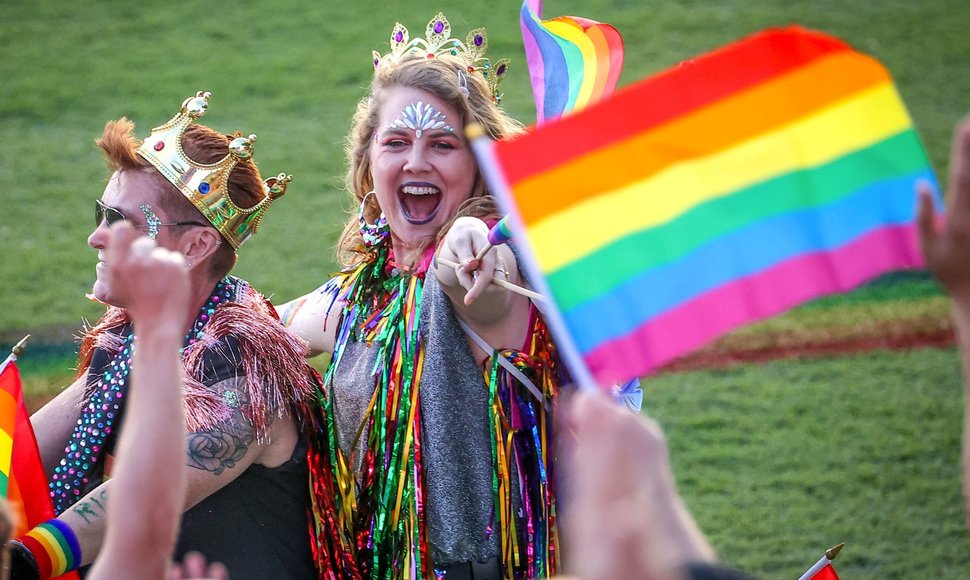 Australijoje įvyko Sidnėjaus LGBT bendruomenės „Mardi Gras“ paradas