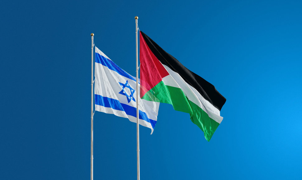 Izraelio, Palestinos vėliavos