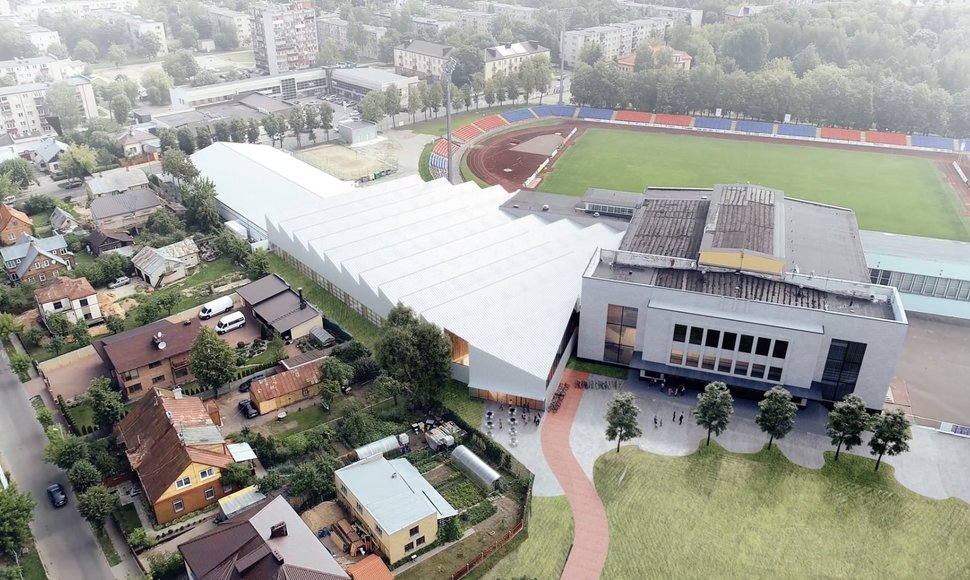 Panevėžio miesto savivaldybė jau antrą kartą skelbia rangos darbų viešojo pirkimo konkursą  „Aukštaitijos“ sporto rūmų rekonstrukcijai – baseino statybai.