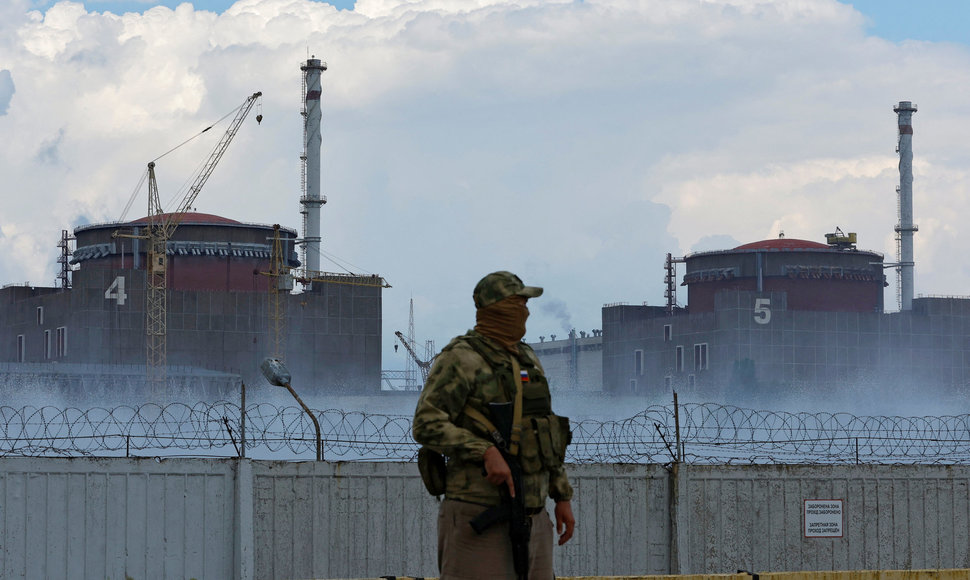 Rusijos karys prie Zaporižios atominės elektrinės
