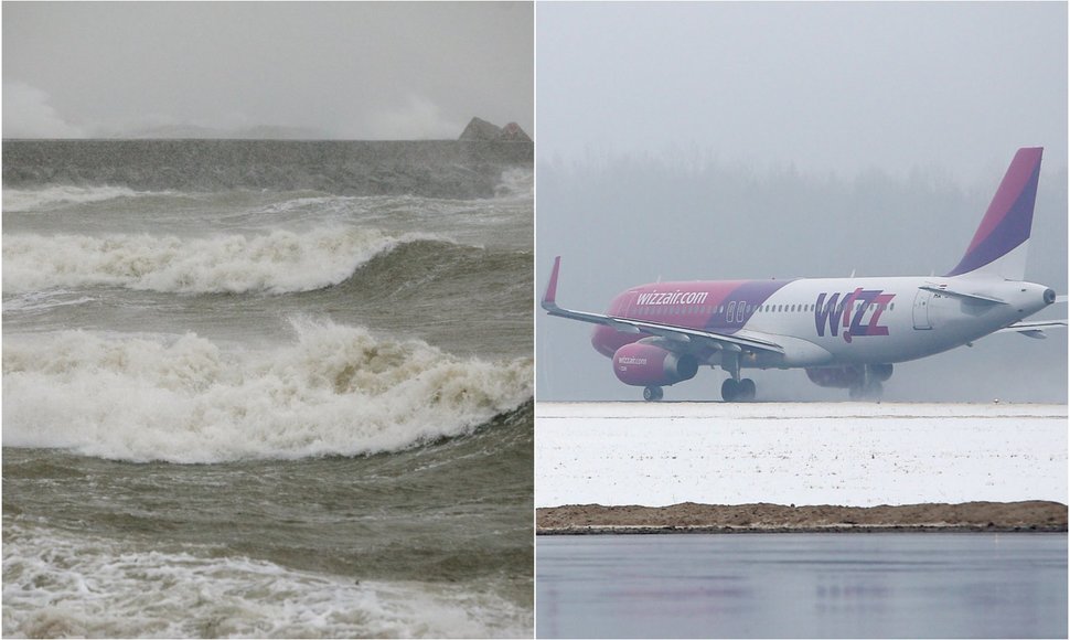 Audra, „Wizzair“ lėktuvas