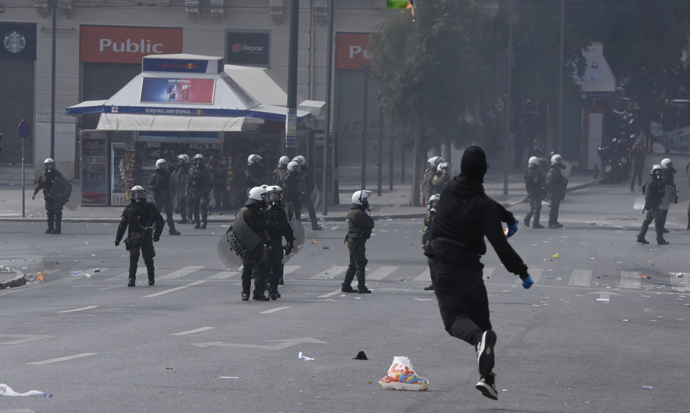 Protestai Graikijoje