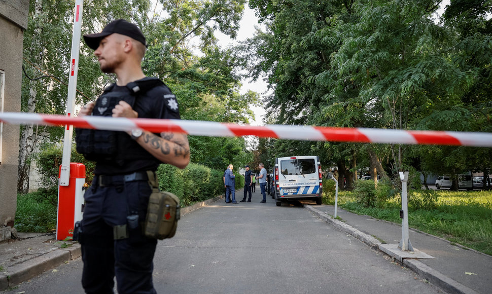 Kyjivo teisme nugriaudėjo sprogimas, į įvykio vietą atvyko gelbėjimo tarnybos