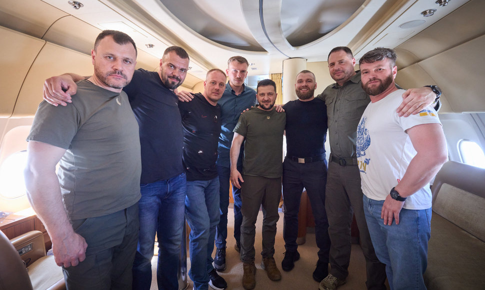 „Azovstal“ vadai grįžo į Ukrainą