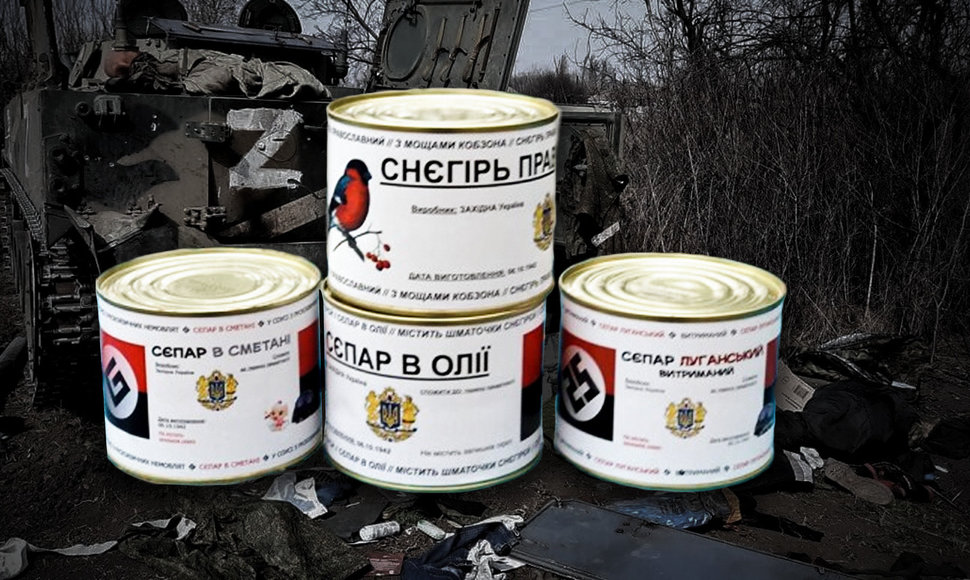 Ukrainiečių sugalvotas konservų pakuočių dizainas