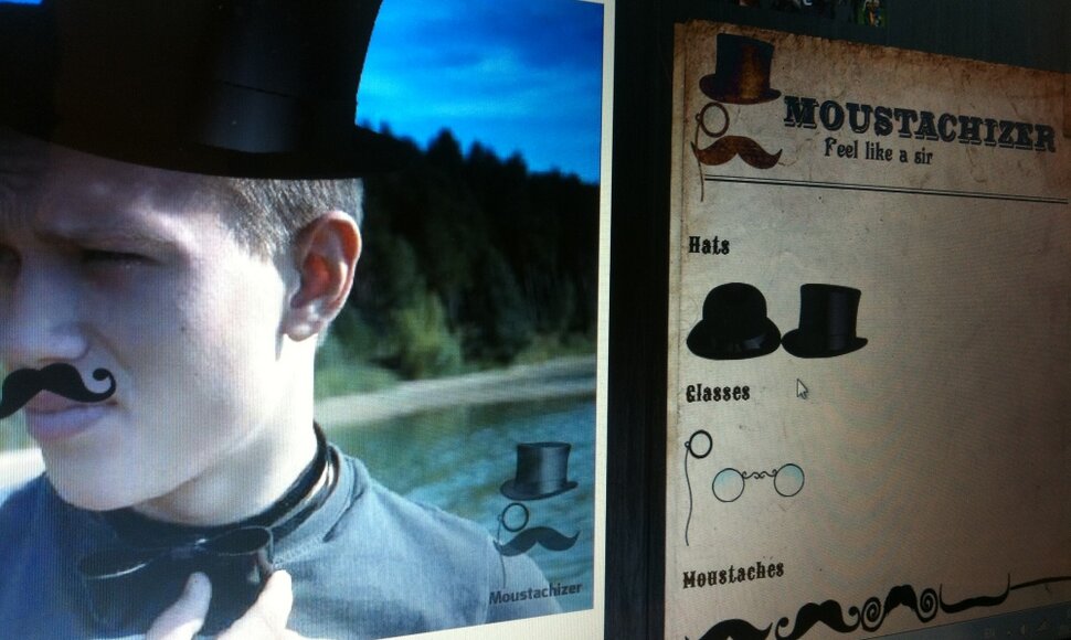Aplikacija &bdquo;Moustachizer&ldquo;