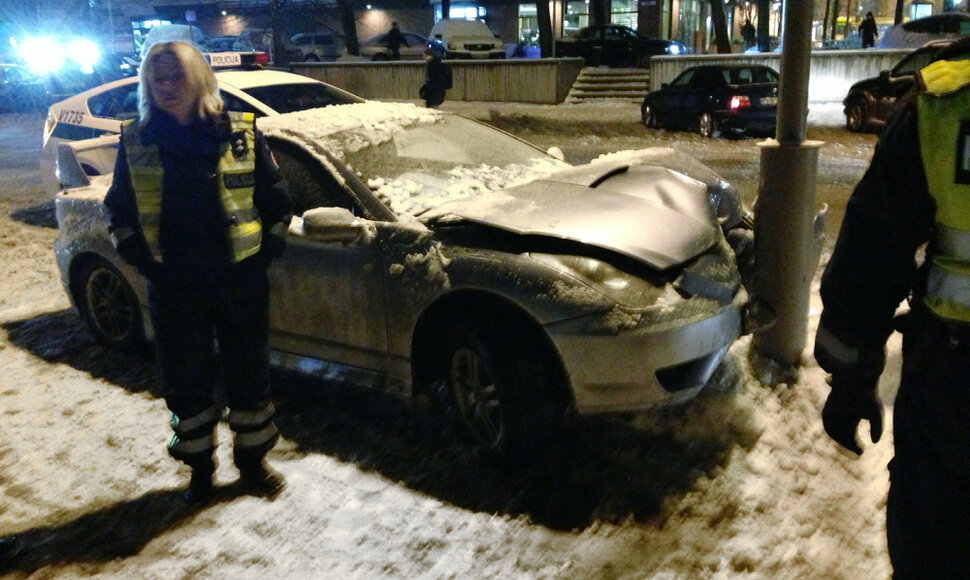 Toyota Celica avarija Vilniuje