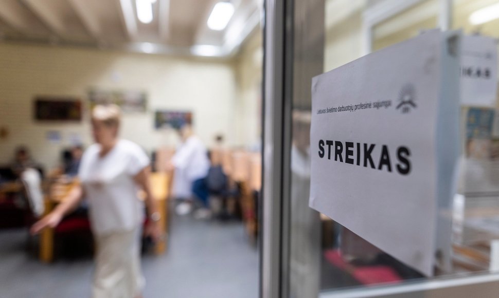 Irmantas Gelūnas/BNS nuotr. Streikas