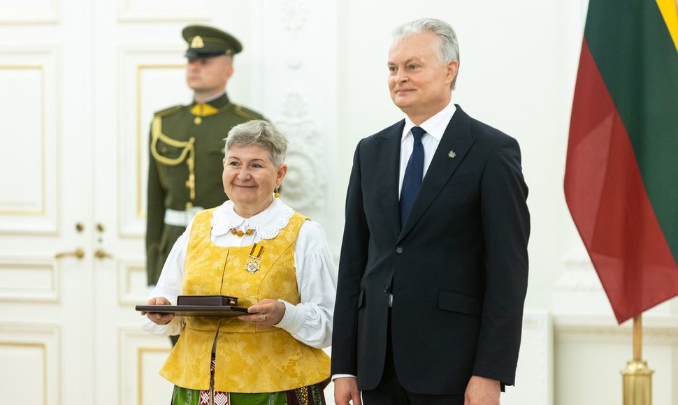 Žygimantas Gedvila/BNS nuotr. Rita Urnėžiūtė ir prezidentas Gitanas Nausėda