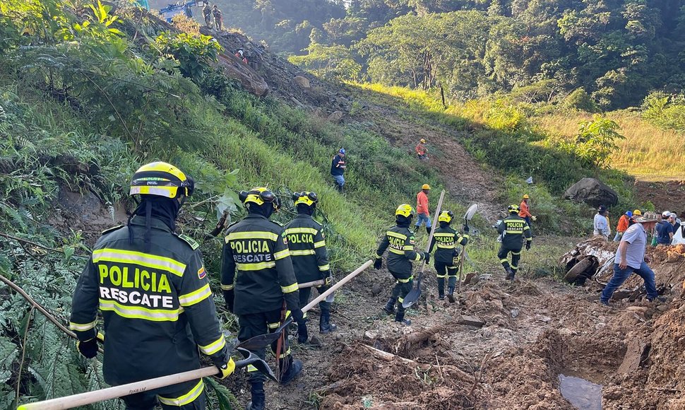 COLOMBIAN POLICE / via REUTERS