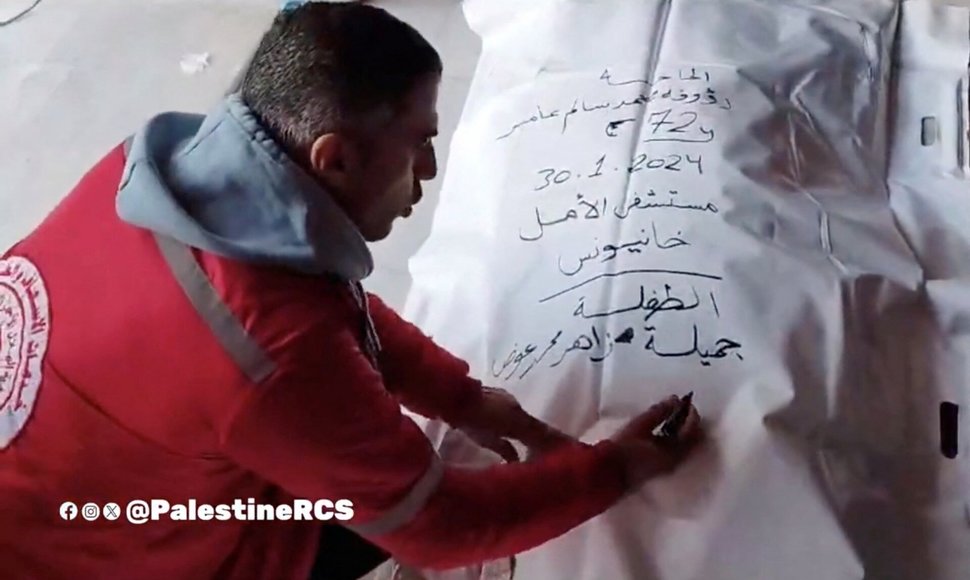 PALESTINE RED CRESCENT SOCIETY / PRCS via REUTERS