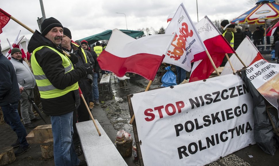 Lenkijos protestas dėl grūdų