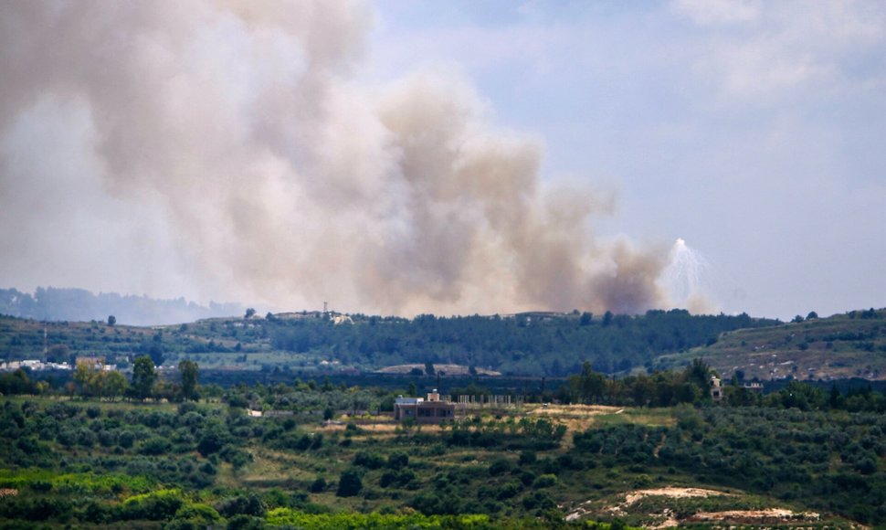 „Hezbollah“ po lauko vado nužudymo teigė sudavusi smūgį Izraeliui / - / AFP