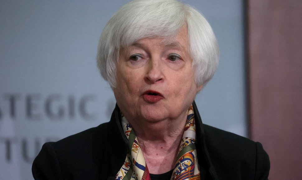 JAV finansų sekretorė Janet Yellen kalba Vašingtone. / Leah Millis / REUTERS