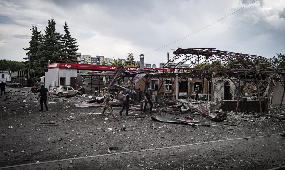 Rusijos apšaudymo padariniai Charkivo srityje