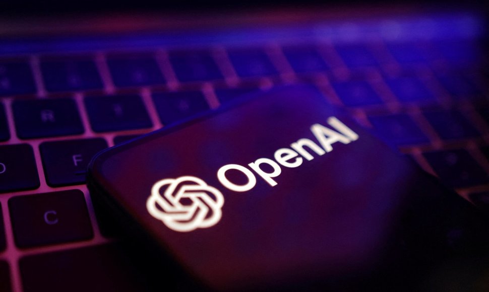 Iliustracija rodo OpenAI logotipą. / Dado Ruvic / REUTERS