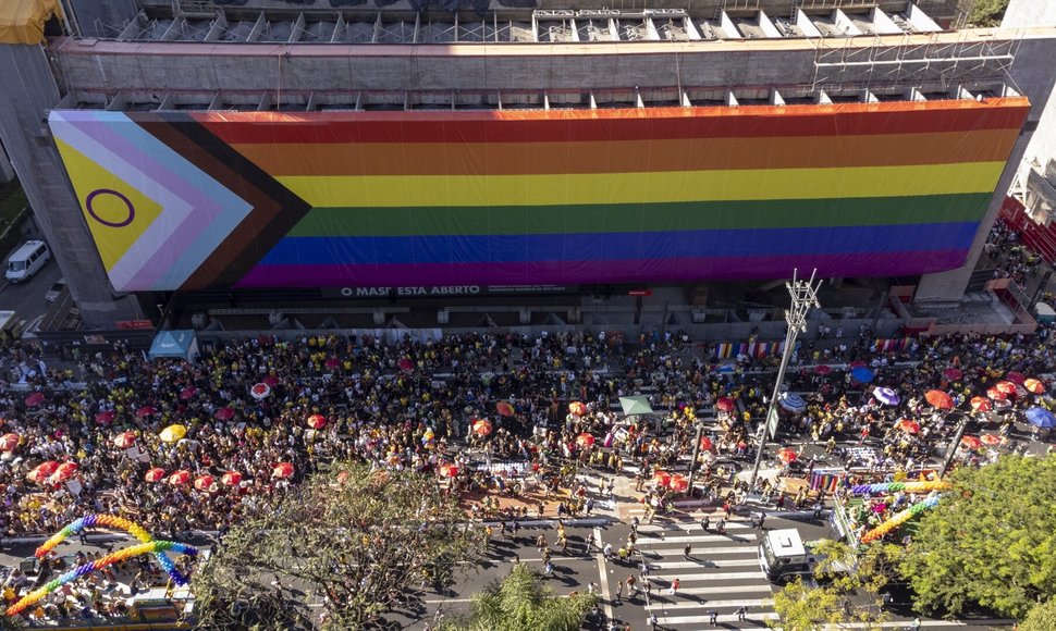 San Paulo „Pride“ eitynės sutraukė šimtus tūkstančių žmonių / Wagner Vilas / ZUMAPRESS.com