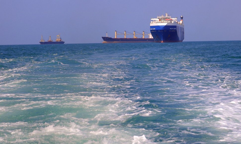 Laivyba aplink Raudonąją jūrą ir Adeno įlanką / - / AFP