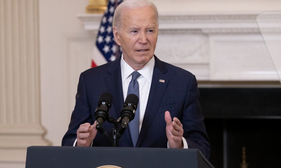 J. Biden paskelbė pasiūlymą dėl paliaubų tarp Izraelio ir Hamaso. / Michael Reynolds - Pool via CNP / ZUMAPRESS.com