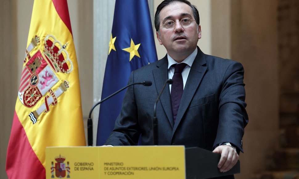 Ispanija prisijungia prie kovos su Izraeliu tarptautiniame teisingumo teisme. / THOMAS COEX / AFP