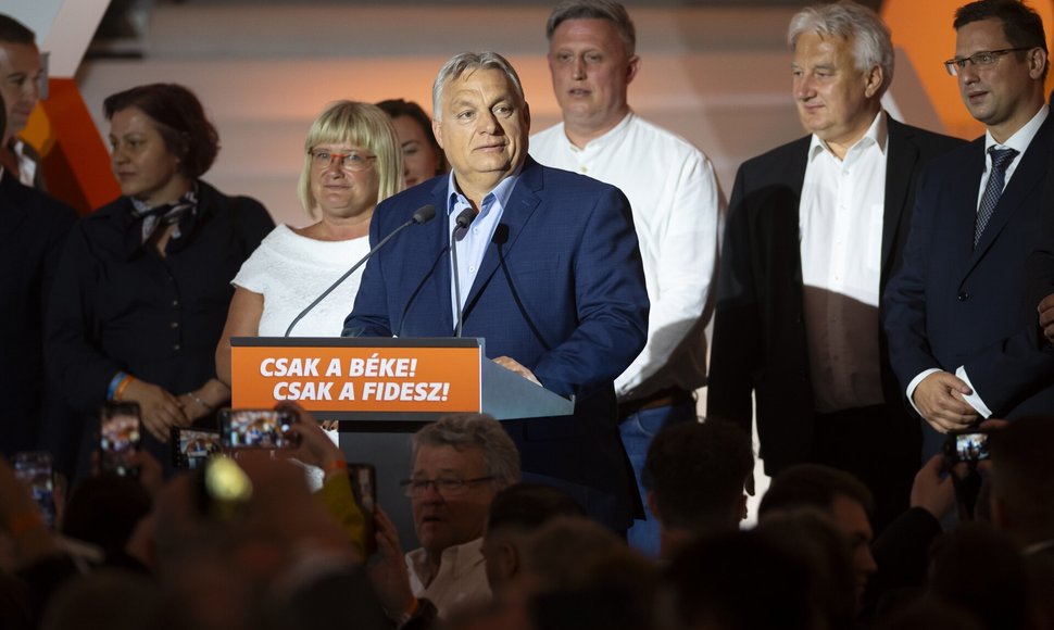 Vengrijoje po EP rinkimų V. Orbano partija išlieka lyderė / Denes Erdos / AP