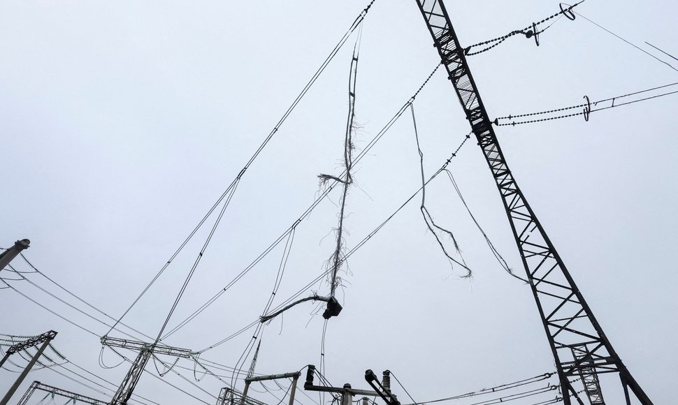 Ukrenergo aukštos įtampos elektros stotis / Gleb Garanich / REUTERS