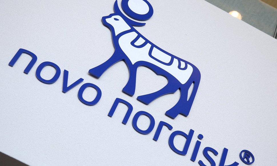 Novo Nordisk&#34; logotipas matomas Danijoje. / Tom Little / REUTERS