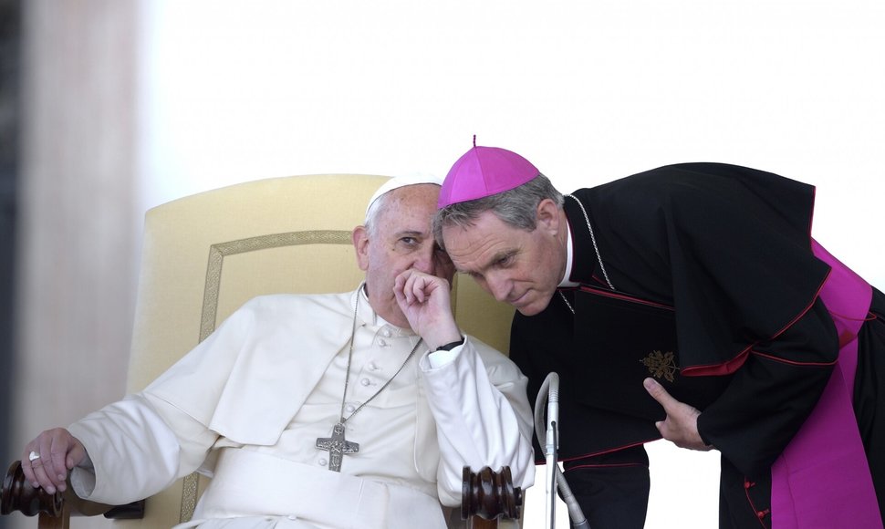 Popiežius Pranciškus ir G. Gansweinas / Stefano Spaziani / picture alliance / Stefano Spaziani