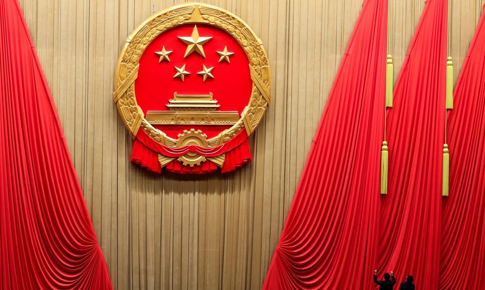 Uždaromoji Nacionalinio liaudies kongreso sesija Pekine. / Tingshu Wang / REUTERS