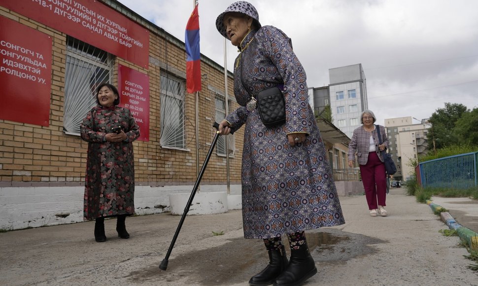Mongolijos rinkimų nuotraukų galerija. / Ng Han Guan / AP