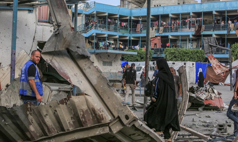 Izraelio-Palestiniečių konfliktas Nuseirato pabėgėlių stovykloje. / Abed Rahim Khatib / dpa/picture-alliance