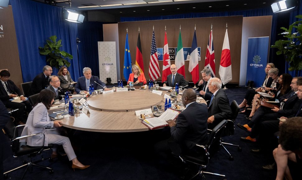 G-7 užsienio reikalų ministrų susitikimas. / Ken Cedeno / REUTERS