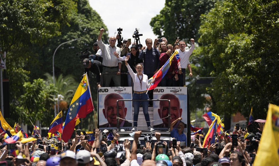 Venezuelos rinkimų nuotraukų galerija. / Matias Delacroix / AP