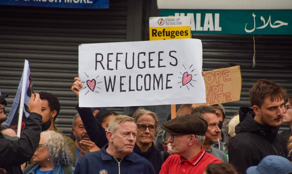 Protestas prieš ekstremalią dešinę Finchleyje. / Vuk Valcic / ZUMAPRESS.com