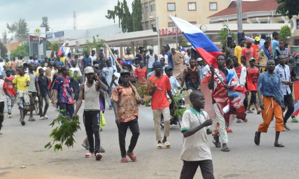 Nigerijoje vyksta protestai. / Mohammed Ibrahim / AP