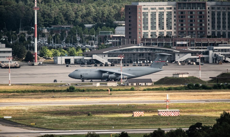 Ramstein oro bazių karinė infrastruktūra. / Silas Stein / dpa/picture-alliance