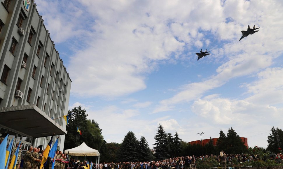 Ukraina numušė 11 rusų dronų ir penkias raketas / HANDOUT / AFP