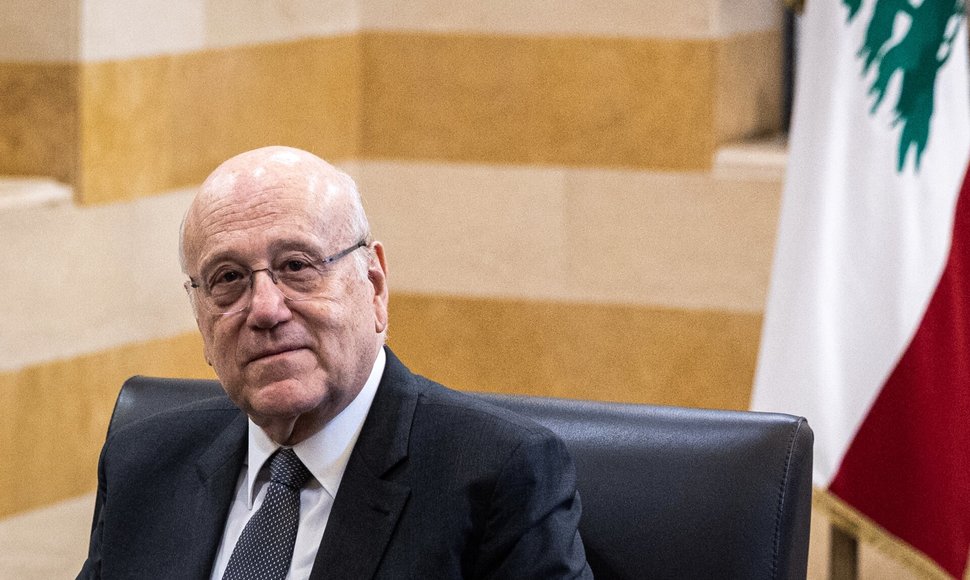 Najib Mikati - Libano politikos lyderis. / Hannes P Albert / dpa/picture-alliance