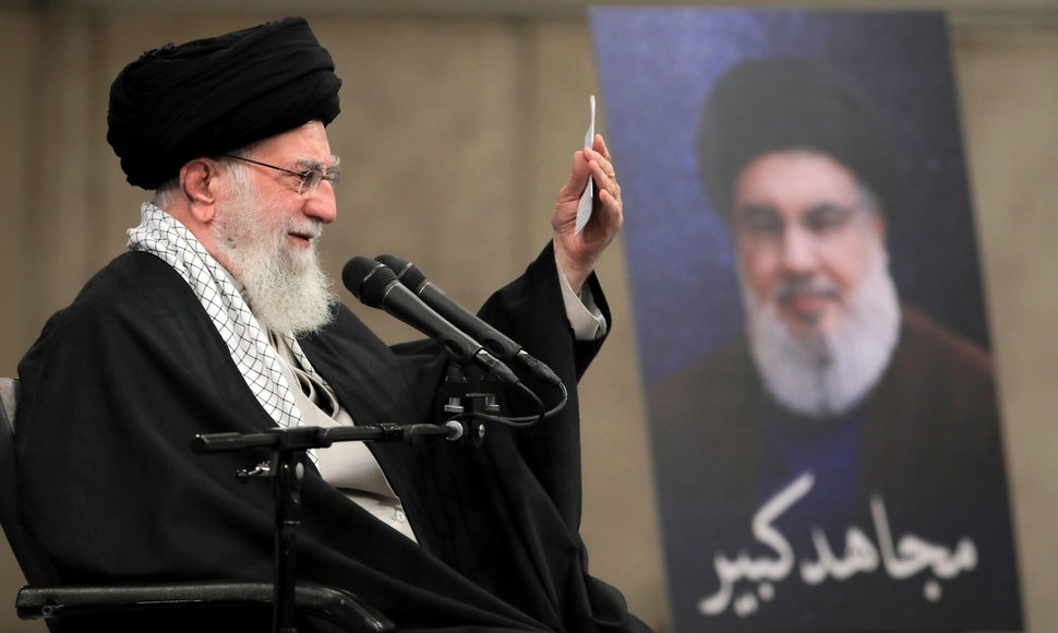 Irano aukščiausiasis lyderis ajotala Ali Khamenei