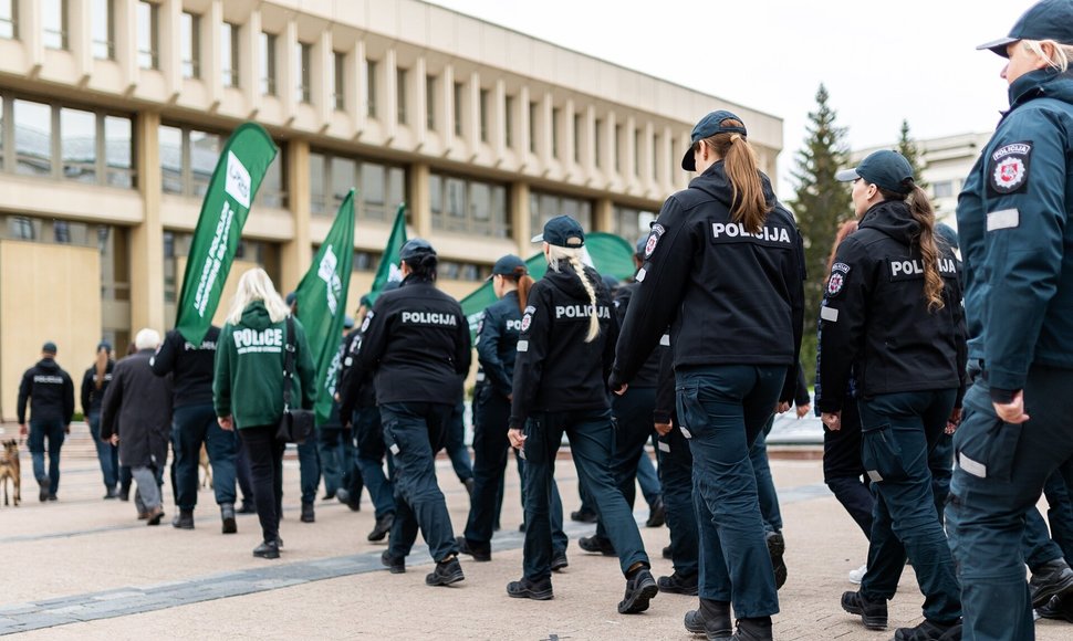 Policijos bendruomenės eitynės Vilniuje / Lukas Balandis/BNS nuotr.