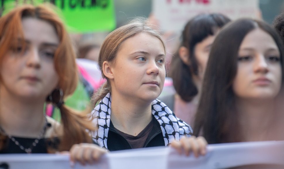 G. Thunberg – naujos demonstracijos Milane centre / Claudio Furlan / ZUMAPRESS.com