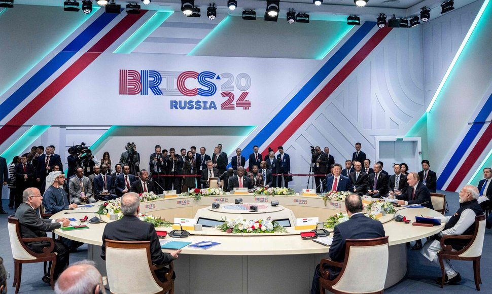 BRICS grupės susitikimas Kazanėje  / HAMAD AL-KAABI / AFP