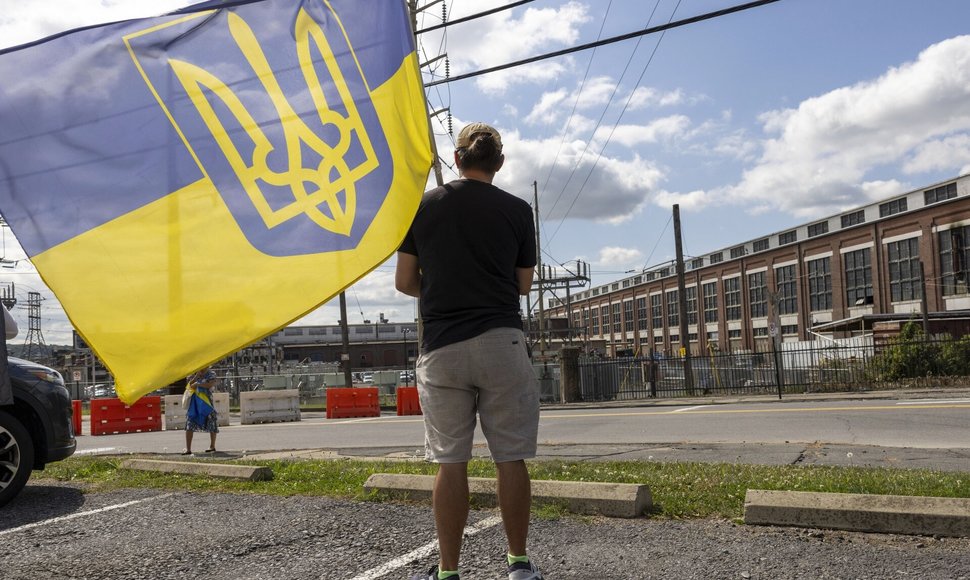 Ukrainos vėliava / Laurence Kesterson / AP