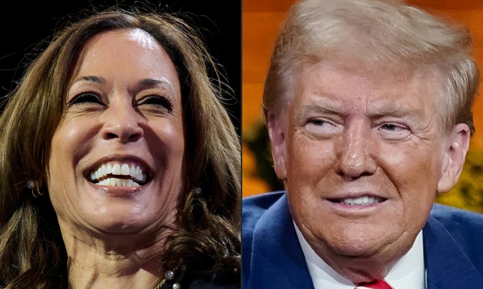 Kamala Harris ir Donaldas Trumpas  / DUSTIN FRANZ ELIJAH NOUVELAGE / AFP