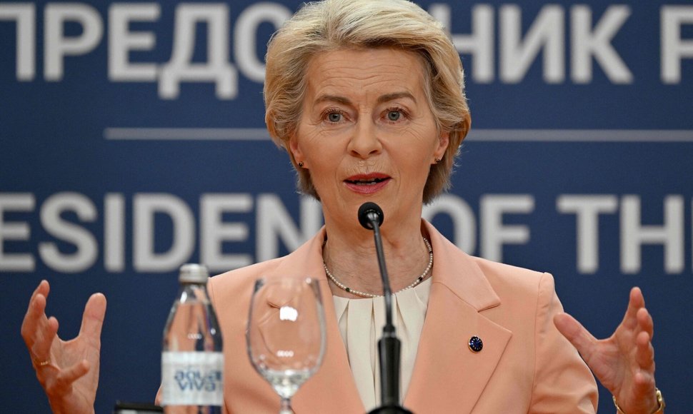 Europos Komisijos (EK) pirmininkė Ursula von der Leyen / ANDREJ ISAKOVIC / AFP