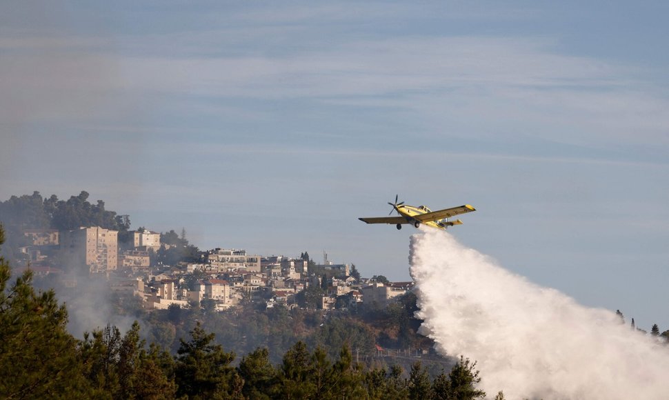 Izraelio ir „Hezbollah“ karas / JALAA MAREY / AFP