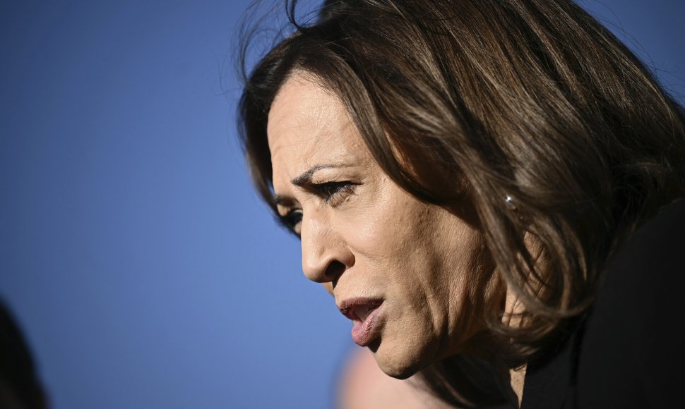 JAV demokratų kandidatė į prezidentus Kamala Harris / Brendan Smialowski / AP