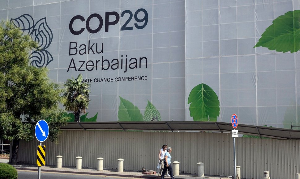 Azerbaidžane vyks Jungtinių Tautų (JT) klimato kaitos konferencija  COP29 / TOFIK BABAYEV / AFP