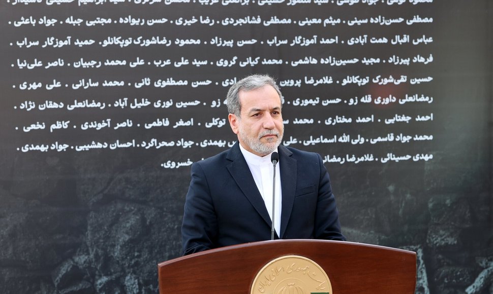 Irano užsienio reikalų ministras Abbasas Araghchi / Iranian Presidency / ZUMAPRESS.com